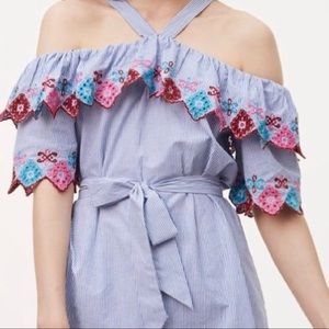 Loft Off the shoulder fiesta dress